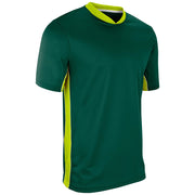 Header Soccer Jersey - Forest Green Optic Yellow White - Youth - Medium