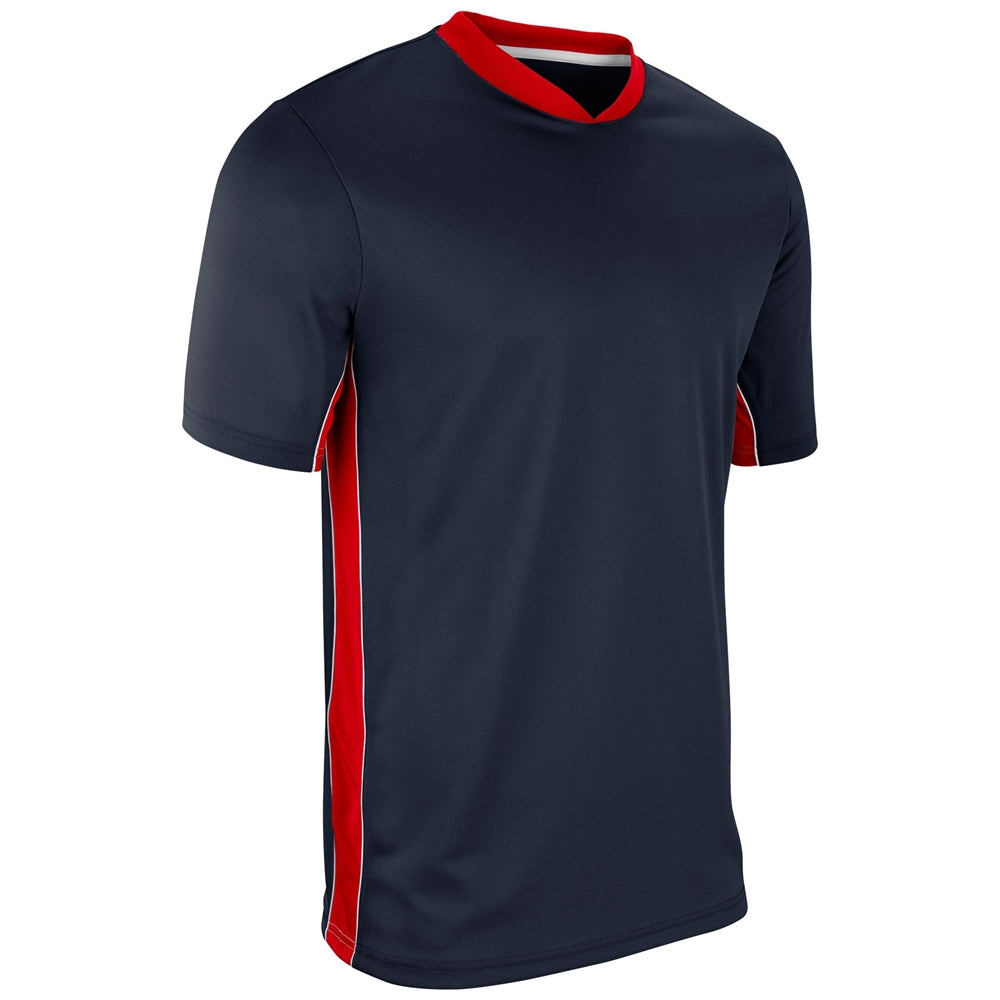 Header Soccer Jersey - Navy Scarlet White - Adult - Medium