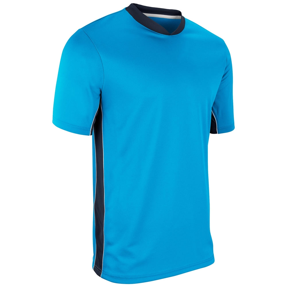 Header Soccer Jersey - Neon Blue Black White - Youth - Small