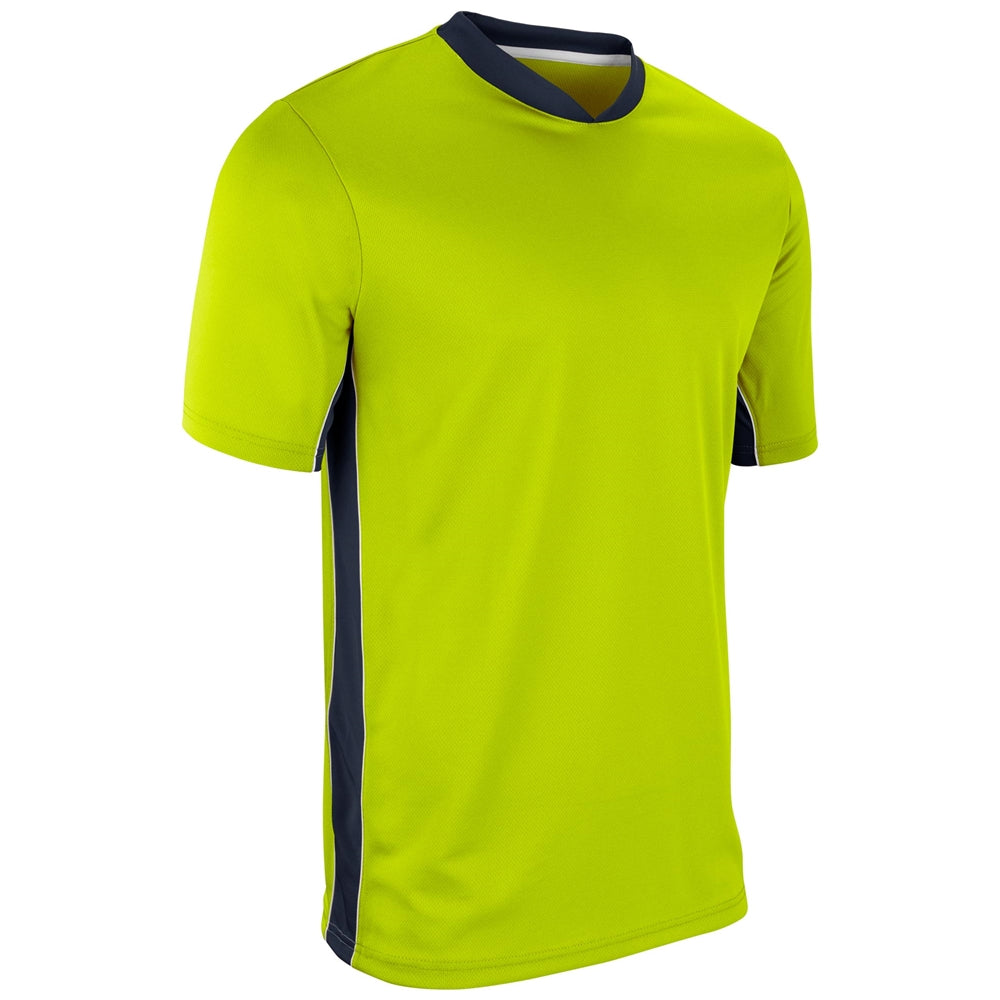 Header Soccer Jersey - Optic Yellow Navy White - Youth - Medium