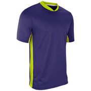 Header Soccer Jersey - Purple Optic Yellow White - Youth - Small
