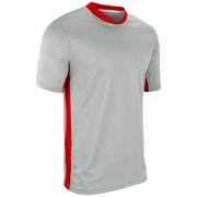 Header Soccer Jersey - Silver Scarlet White - Youth - Large
