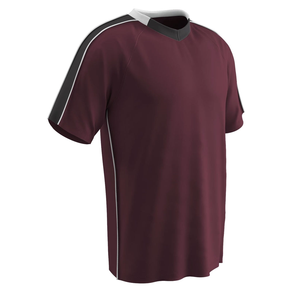 MARK Soccer Jersey - Maroon Black White - Youth - Extra-Small