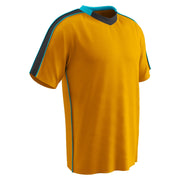 MARK Soccer Jersey - Neon Orange Black Neon Blue - Youth - Extra-Small