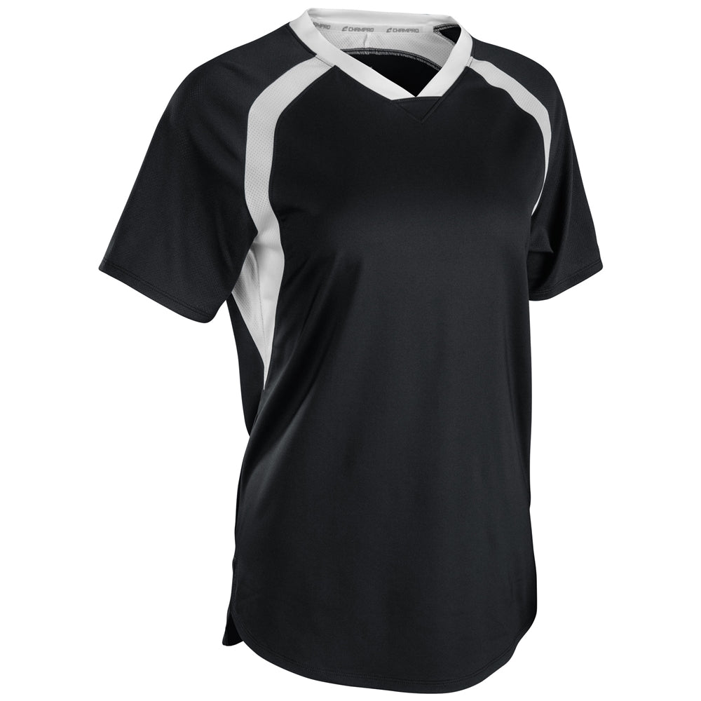 Hat Trick Jersey - Black White - Womens - Extra-Small