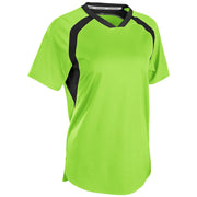 Hat Trick Jersey - Neon Green Navy - Womens - Extra-Large