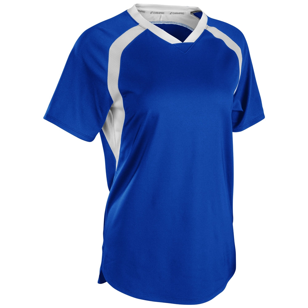 Hat Trick Jersey - Royal White - Womens - Small