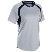 Hat Trick Jersey - Silver Navy - Womens - Large