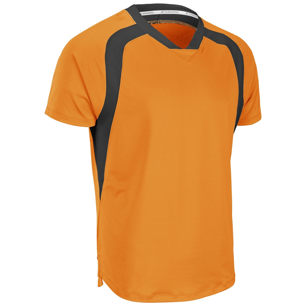Hat Trick Jersey - Neon Orange Black - Youth - 2XS