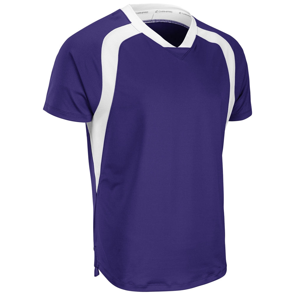 Hat Trick Jersey - Purple White - Adult - Extra-Large