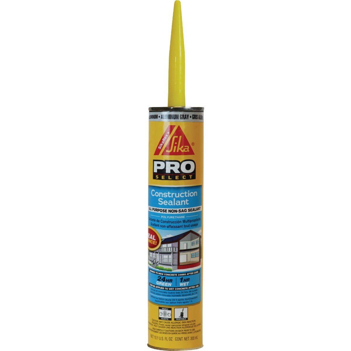 Sikaflex Sika 10.1 Oz. Pro Select Construction Polyurethane Sealant, Aluminum Gray