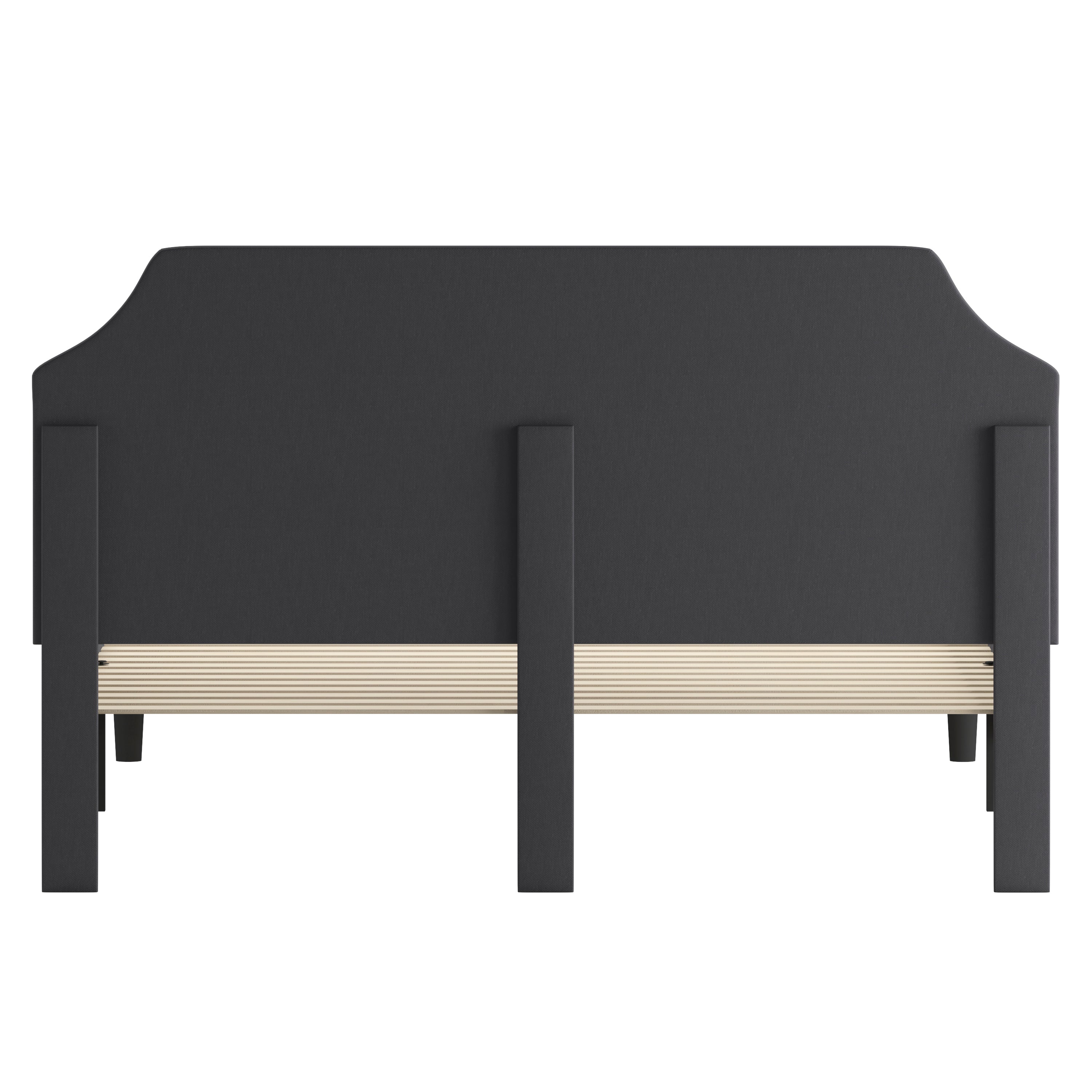 Brighton King Size Tufted Upholstered Platform Bed in Dark Gray Fabric