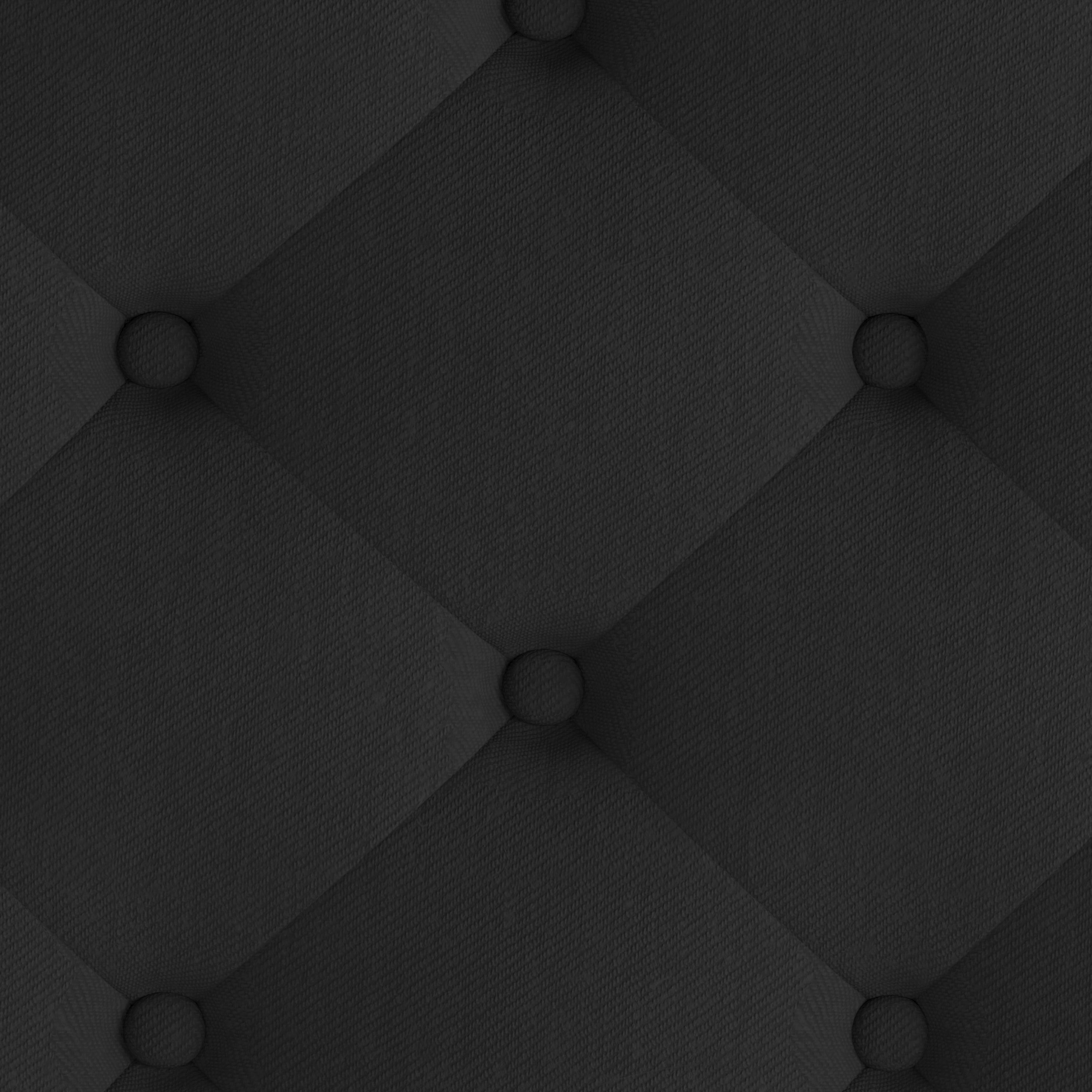 Brighton Queen Size Tufted Upholstered Platform Bed in Black Fabric