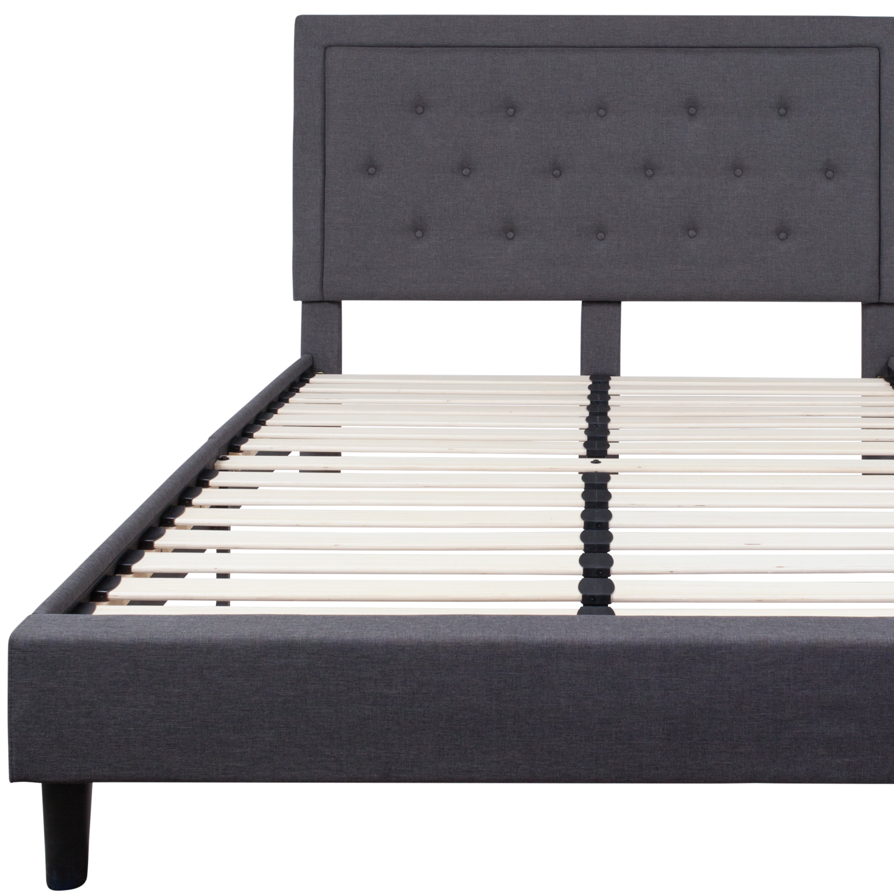 Queen Platform Bed | Queen Size Platform Bed Frame with Headboard