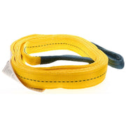 2" x 12' Eye to Eye, shrink-wrapped, bulk 2 Ply 2" Wide x 9,800 lbs Webbing: Choker 5,000 lbs / Vertical 6,400 lbs / Basket 12,800 lbs