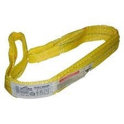 2" x 3' Eye to Eye, shrink-wrapped, bulk 2 Ply 2" Wide x 12,800 lbs Webbing: Choker 5,000 lbs / Vertical 6,400 lbs / Basket 12,800 lbs