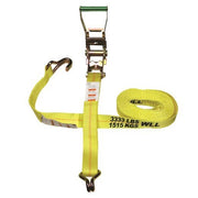 S-Line 557-15WHK Ratchet Strap Tie Down with Long Wide Handle and J-Hooks, 2-Inch by 15-Feet, 3,333-Pounds Working Load Limit, priced and sold per each