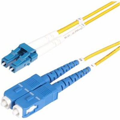 StarTech.com 20m (65.6ft) LC to SC (UPC) OS2 Single Mode Duplex Fiber Optic Cable 9/125m 100G Bend Insensitive Low Insertion Loss - LSZH Fiber Jumper