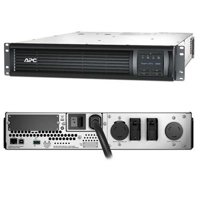 APC Smart-UPS, Line Interactive, 3kVA, Rackmount 2U, 208V, 2x NEMA L6-20R Outlets, SmartSlot, AVR, LCD - SMT3000RMT2U
