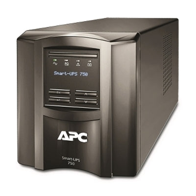 APC - Smart-UPS, Line Interactive, 750VA, Tower, 120V, 6x NEMA 5-15R Outlets, SmartConnect Port+SmartSlot, AVR, LCD [TAA] - Black