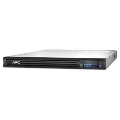 APC - Smart-UPS, Line Interactive, 750 VA, LCD, Rackmount 1U, 120V, 4x NEMA 5-15R Outlet, USB, AVR, Short Depth - 1U - Black