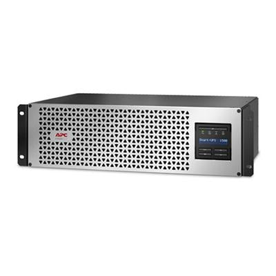 APC - Smart-UPS, Line Interactive, 1500VA, Lithium-ion, Rackmount 3U, 120V, 6x NEMA 5-15R Outlets, SmartConnect - Black,Silver