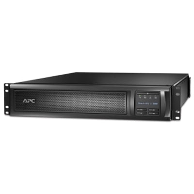 APC - Smart-UPS X, Line Interactive, 3kVA, Rack/tower Convertible 2U, 208V-230V, 8x C13+1x C19 IEC, SmartSlot, Extended - Black