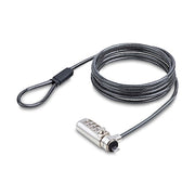 StarTech.com Slim Lock Noble Wedge Slot Compatible 5ft (1.5m) Locking Cable Desk Anti-Theft Security for Laptop/Notebook Cut-Resistant Steel Cable Com
