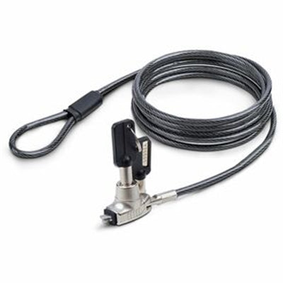 StarTech.com Slim Lock Noble Wedge Slot Compatible 5ft (1.5m) Locking Cable Desk Anti-Theft Security for Laptop/Notebook Cut-Resistant Steel Cable Key