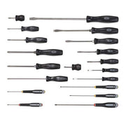 Screwdriver Set, Black Oxide Tip, 19 Pieces