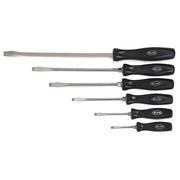 Screwdriver Set, Slotted, Alloy Steel, 6 Pieces