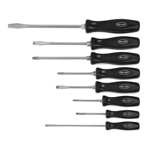 Screwdriver Set, Slotted, Phillips®, Alloy Steel, 8 Pieces