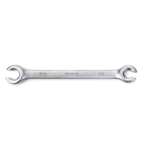 Flare Nut Wrench, 3/8 x 7/16 Inch Opening, 6 Inch OAL, SAE