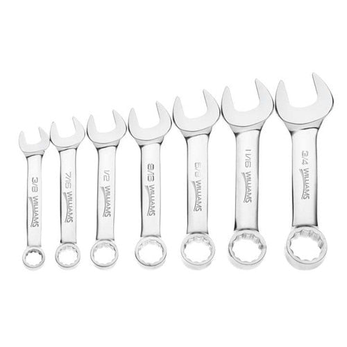 Williams Stubby Wrench Set 7 Pcs 3/8" - 3/4"