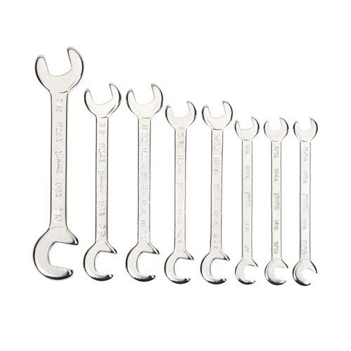 Open End Wrench, Rounded, 1/4 Inch Opening, 3 Inch OAL