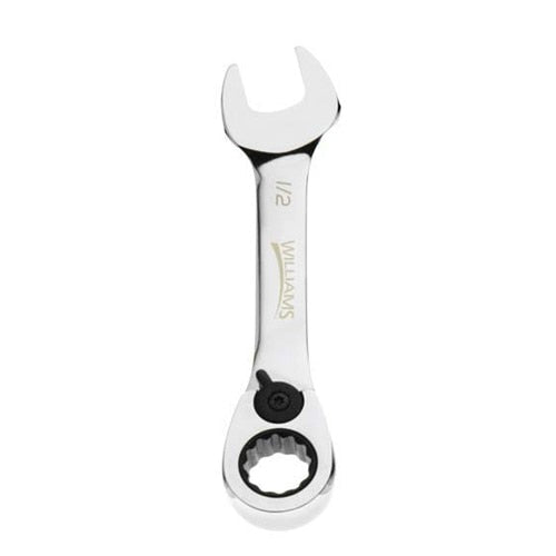 Combination Wrench, 7/16 Inch Opening, Rounded, 4 Inch OAL