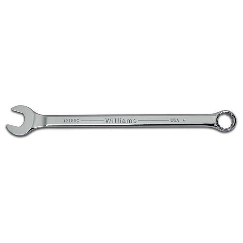 Combination Wrench, 9/16 Inch Opening, Rounded, Standard
