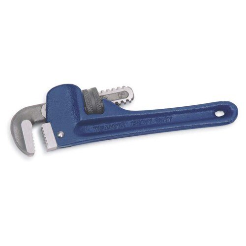 Pipe Wrench, Heavy-Duty, 12 Inch OAL, Cast Iron