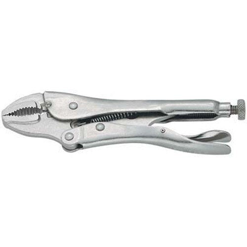 Locking Plier, 10 Inch OAL, Curved Jaw