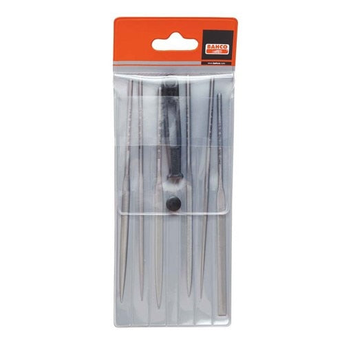 Bahco 6-Pcs 6-1/4" Second File Set