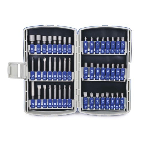 Williams 72 pc Bit Set, Contents include: Hex, Phillips, Pozidriv, Square, Slotted Tip, Torx, with Durable Plastic Case