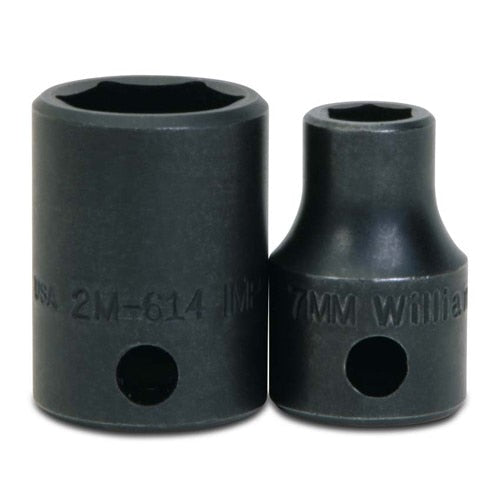 Socket, 1 1/32 Inch OAL, Shallow Impact, 8 MM Size