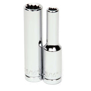 Williams 1/4" Dr Deep Socket 12-Pt 3/16"