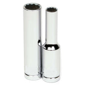 Socket, 2 Inch OAL, Deep, 1/4 Inch Dr, 14 MM Size
