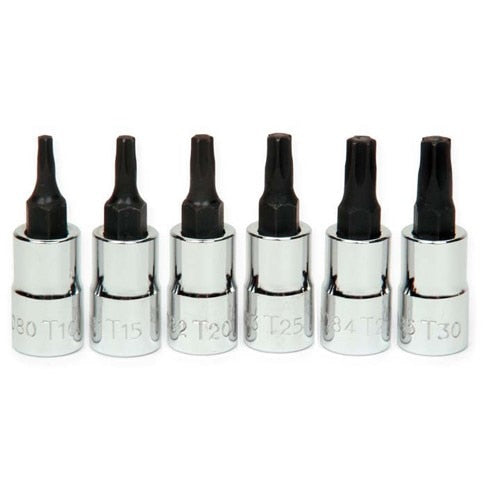 Socket Set, 6 Pieces, 1/4 Inch Dr, 1/4 Inch Size