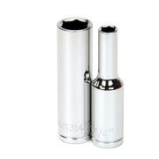 Socket, 2 1/2 Inch OAL, Deep, 3/8 Inch Dr, 7/16 Inch Size