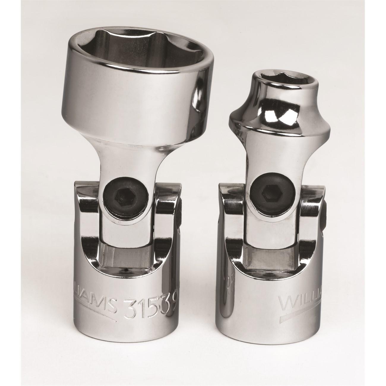 Socket, 2 Inch OAL, Universal, 3/8 Inch Dr, 17 MM Size