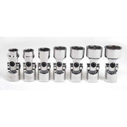 Socket Set, 7 Pieces, 3/8 Inch Dr, Universal, 3/8 Inch Size