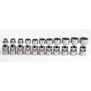 Socket Set, 11 Pieces, 3/8 Inch Dr, Universal, 3/8 Inch Size