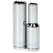 Williams 1/2" Dr Deep Socket 12-Pt 3/8"